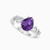 LDR1568 - Pear Diamond & Purple Stone Ring in 18K Gold - HS10-216-2.jpg