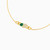 LIB21 - Oval Green Stones Chain Bracelet in 18K Gold - 112100300192181-3.jpg