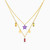 LIN183 - Colored Stones Layered Necklace in 18K Gold - 112051100252451-3.jpg