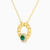 LIN157 - Circle Green Stones Necklace in 18K Gold - 112050302012452-2.jpg