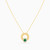 LIN157 - Circle Green Stones Necklace in 18K Gold - 112050302012452-3.jpg