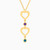 LIN209 - Heart Colored Stones Necklace in 18K Gold - 112051400102451-1.jpg