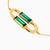 LGB340 - Baguette Green Stones Chain Bracelet in 18K Gold - 113101100362202-3.jpg