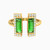 LGR698 - Baguette Green Stones Two Headed Ring in 18K Gold - 113021101982175-1.jpg