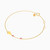 MLB381 - Kite Colored Stones Chain Bracelet in 14K Gold - 101101100192181-2.jpg