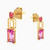 MLE286 - Baguette Rose Stone Drop Earrings in 14K Gold - 101031100052001-3.jpg