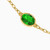 LIB48 - Oval Colored Stones Chain Bracelet in 18K Gold - 112101100232181-3.jpg