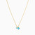 LIN911 - Square Colored Stones Necklace in 14K Gold - 102051100202421-3.jpg
