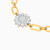 LGB344 - Flower Cubic Zirconia Chain Bracelet in 18K Gold - 113101301232201-3.jpg