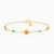 MLB373 - Flower Colored Stones Chain Bracelet in 14K Gold - 101101800062181-1.jpg