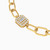 LGB343 - Links Cubic Zirconia Chain Bracelet in 18K Gold - 113106501622201-3.jpg