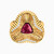 LGR707 - Triangle Red Stone Ring in 18K Gold - 113021101662173-1.jpg