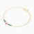 LIB161 - Pear Colored Stones Chain Bracelet in 14K Gold - 102101100042181-2.jpg