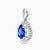 LDN498 - Pear Diamond & Blue Stone Pendant in 18K Gold - 144400300331002-2.jpg