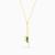 LIN145 - Leaf Green Stones Necklace in 18K Gold - 112050301632451-3.jpg