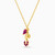 LIN129 - Sea Horse Colored Stones Necklace in 18K Gold - 112050301452451-2.jpg