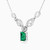 LDN1268 - Rectangle Diamond & Green Stones Necklace in 18K Gold - 144500300441451-2.jpg
