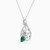 LDN1204 - Pear Diamond & Green Stones Necklace in 18K Gold - PN40-582-2.jpg