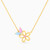 LIN159 - Flower Colored Stones Necklace in 18K Gold - 112050302032451-1.jpg