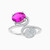 LDR1028 - Oval Diamond & Rose Stone Two Headed Ring in 18K Gold - RG10-787-1.jpg
