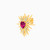 LIE16 - Heart Red Stone Stud Earrings in 18K Gold - 112031100062001-3.jpg