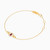 LIB23 - Oval Red Stone Chain Bracelet in 18K Gold - 112100300212181-2.jpg