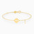 LIB18 - Lock & Key Cubic Zirconia Chain Bracelet in 18K Gold - 112100300132181-1.jpg