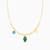 LIN264 - Lucky Charms Colored Stones Chain Necklace in 18K Gold - 112050302422451-3.jpg