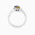 LDR869 - Pear Diamond & Colored Stones Two Headed Ring in 18K Gold - RG10-1261-4.jpg