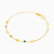 MLB215 - Circle Green Stones Chain Bracelet in 18K Gold - 111101400522181-2.jpg