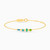 MLB217 - Multishaped Colored Stones Chain Bracelet in 18K Gold - 111101100252181-1.jpg