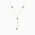 LIN231 - Circle Blue Stone Chain Necklace in 18K Gold - 312050200012421-2.jpg