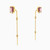 LIE74 - Square Red Stone Thread Drop Earrings in 18K Gold - 112031100172001-3.jpg