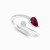 LDR1311 - Pear Diamond & Red Stone Two Headed Ring in 18K Gold - 144100301651143-3.jpg