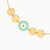 LIB12 - Circle Colored Stones Chain Bracelet in 18K Gold - 112091400032181-3.jpg