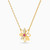 LIN833 - Flower Red Stone Necklace in 18K Gold - 112051400412451-2.jpg