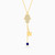 LIN233 - Hamsa Blue Stone Chain Necklace in 18K Gold - 312050300012421-1.jpg