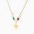 LIN843 - Heart Colored Stones Necklace in 18K Gold - 112051400512451-2.jpg