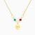 LIN843 - Heart Colored Stones Necklace in 18K Gold - 112051400512451-1.jpg