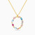 LIN174 - Letter O Colored Stones Necklace in 18K Gold - 112051100022451-1.jpg