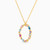 LIN174 - Letter O Colored Stones Necklace in 18K Gold - 112051100022451-2.jpg