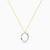 LIN174 - Letter O Colored Stones Necklace in 18K Gold - 112051100022451-3.jpg