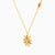 LIN138 - Sunflower Colored Stones Necklace in 18K Gold - 112050301552451-2.jpg