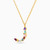 LIN126 - Letter Za Colored Stones Necklace in 18K Gold - 112050301422451-2.jpg