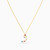 LIN121 - Letter Waw Colored Stones Necklace in 18K Gold - 112050301372451-3.jpg