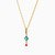 MLN777 - Square Colored Stones Necklace In 18K Gold - 111051100892421-2.jpg