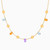 LIN577 - Pear Colored Stones Chain Necklace in 18K Gold - 112051400242451-1.jpg