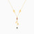 LIN247 - Tassel Colored Stones Chain Necklace in 18K Gold - 312051400072421-3.jpg