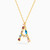 LIN173 - Letter A Colored Stones Necklace in 18K Gold - 112051100012451-2.jpg