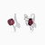 LDE327 - Flower Diamond & Red Stone Stud Earrings in 18K Gold - HS20-305-2.jpg